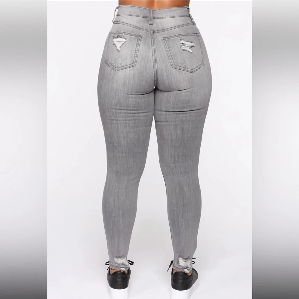 Mysterious Gal Jeans - Grey - Picture 4 of 10